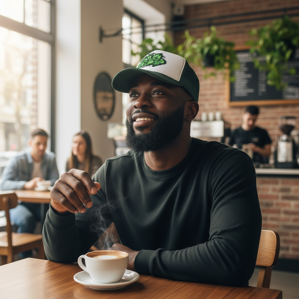 BD$-GRAFFITI GREEN TRUCKER